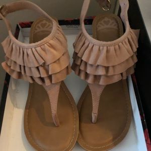 Wedge sandals, never worn in box.